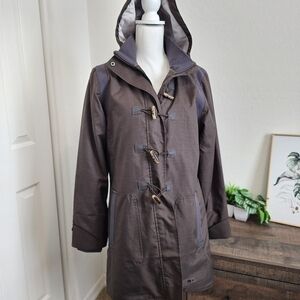 Merrell Women's Brown Utility Jacket with Zipper & Toggle Closures SZ Medium